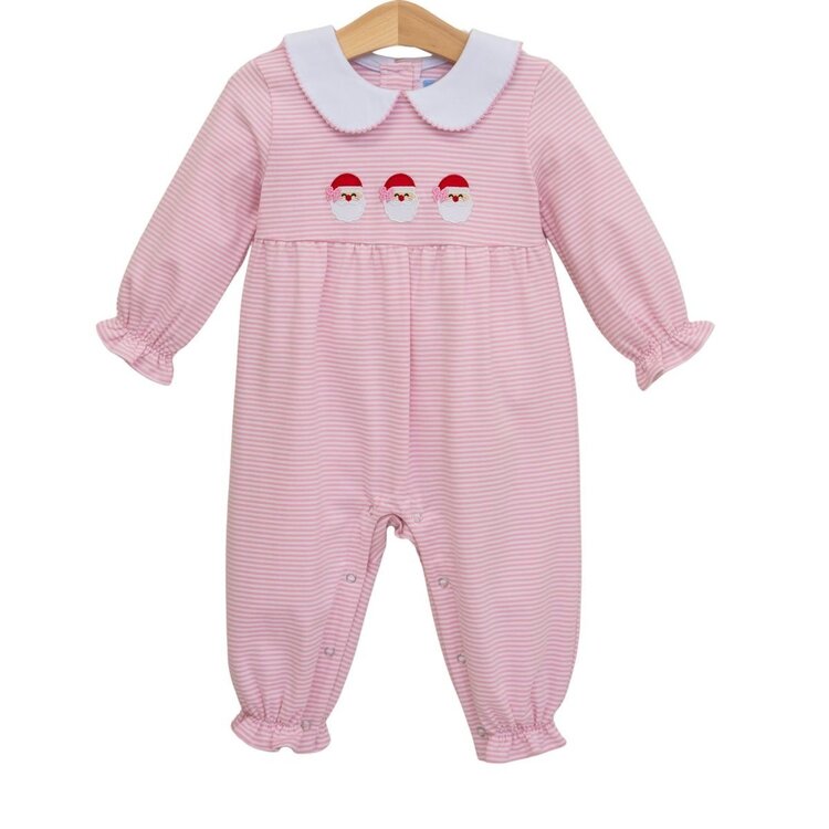 Trotter Street Kids Pink Santa Trio Romper