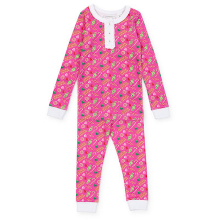 Lila + Hayes Christmas Candy Pink Alden PJ Set