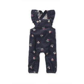 Tea Collection MIDNIGHT POSY CORDUROY OVERALLS