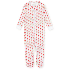 Lila + Hayes Whimsical Santa Candy Parker Zip PJs