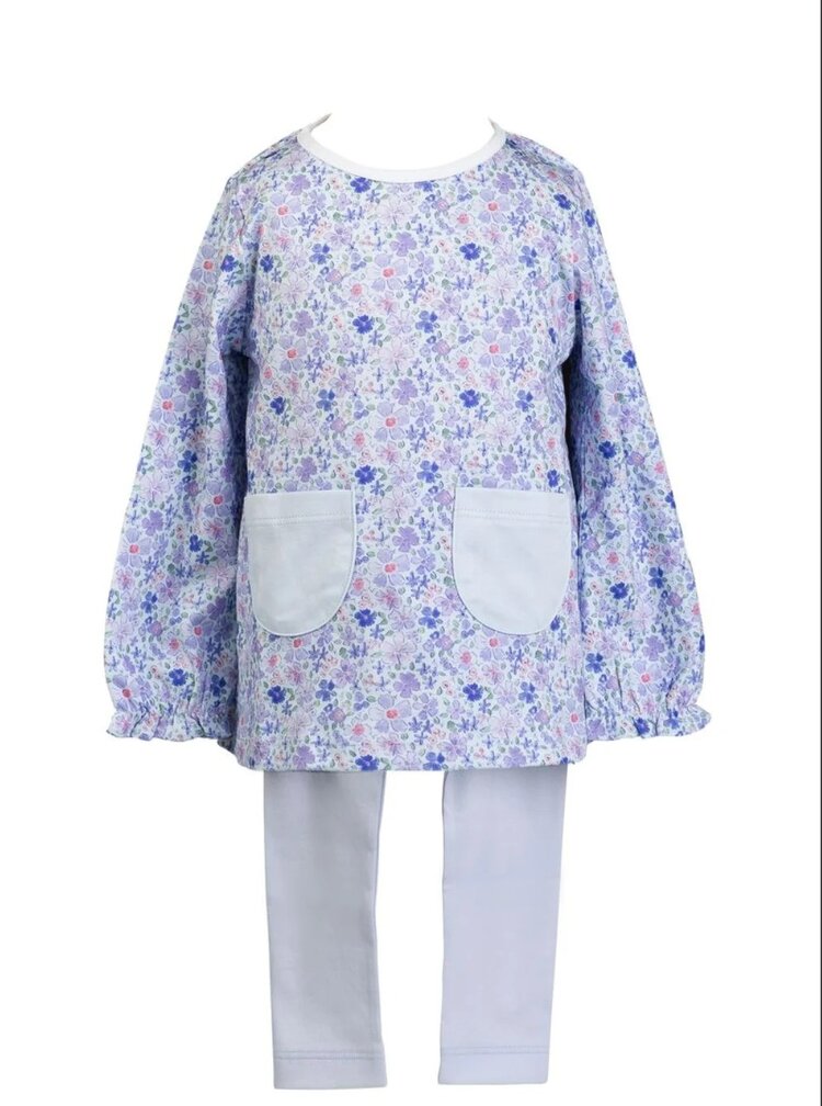 Proper Peony Iris Garden LS Tunic Set
