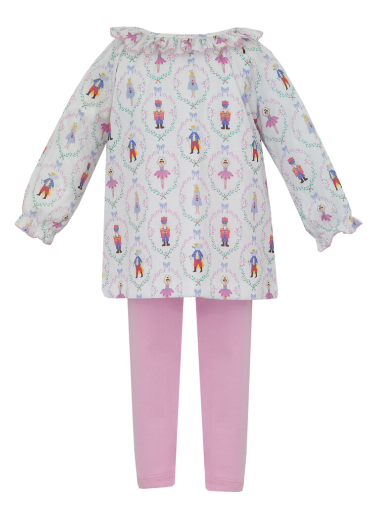 Claire & Charlie Nutcracker Print Tunic Set