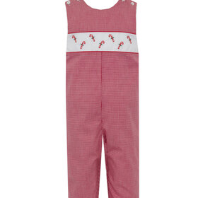 Claire & Charlie Candy Cane Red Gingham John John