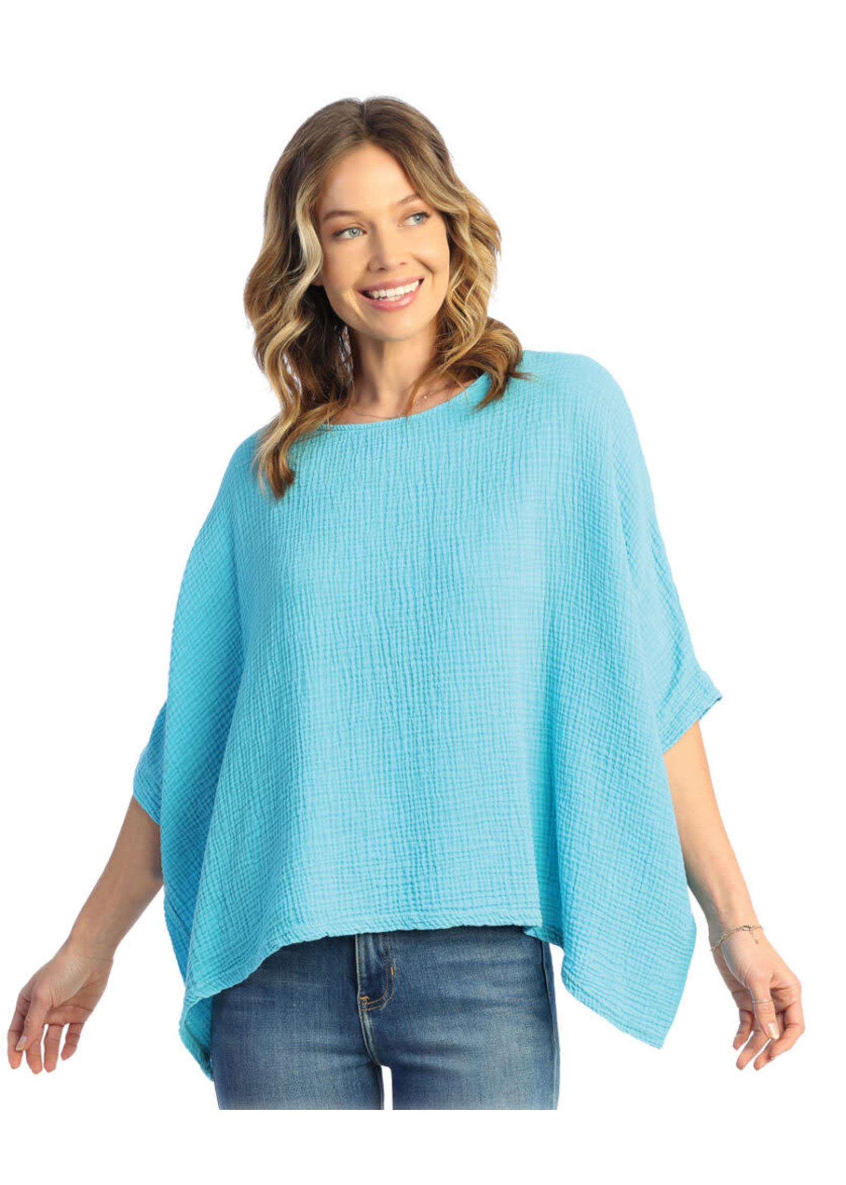 JESS & JANE Over sized Poncho Top Emld