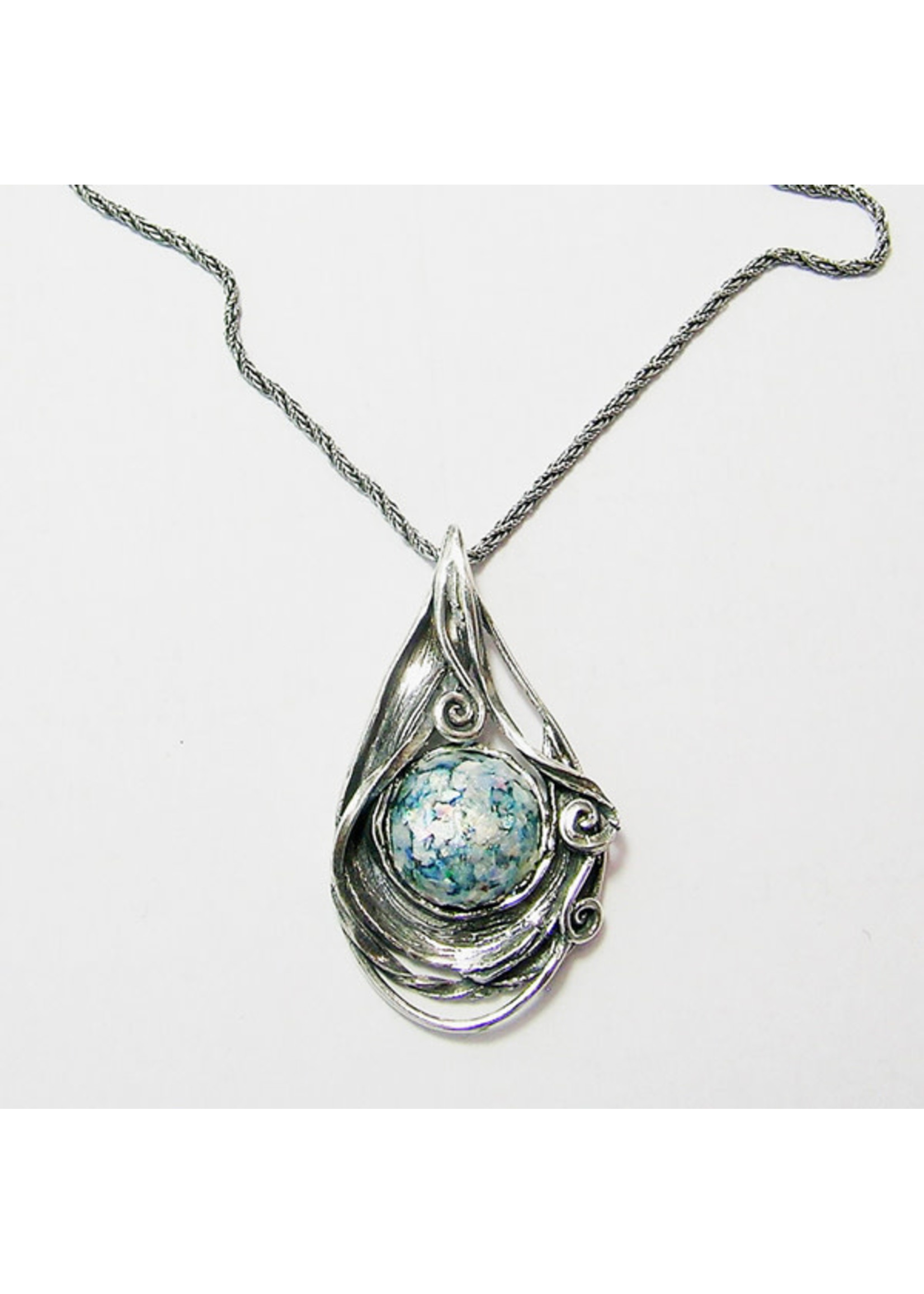 EAST WIND SILVER CO Ovoid Roman Necklace