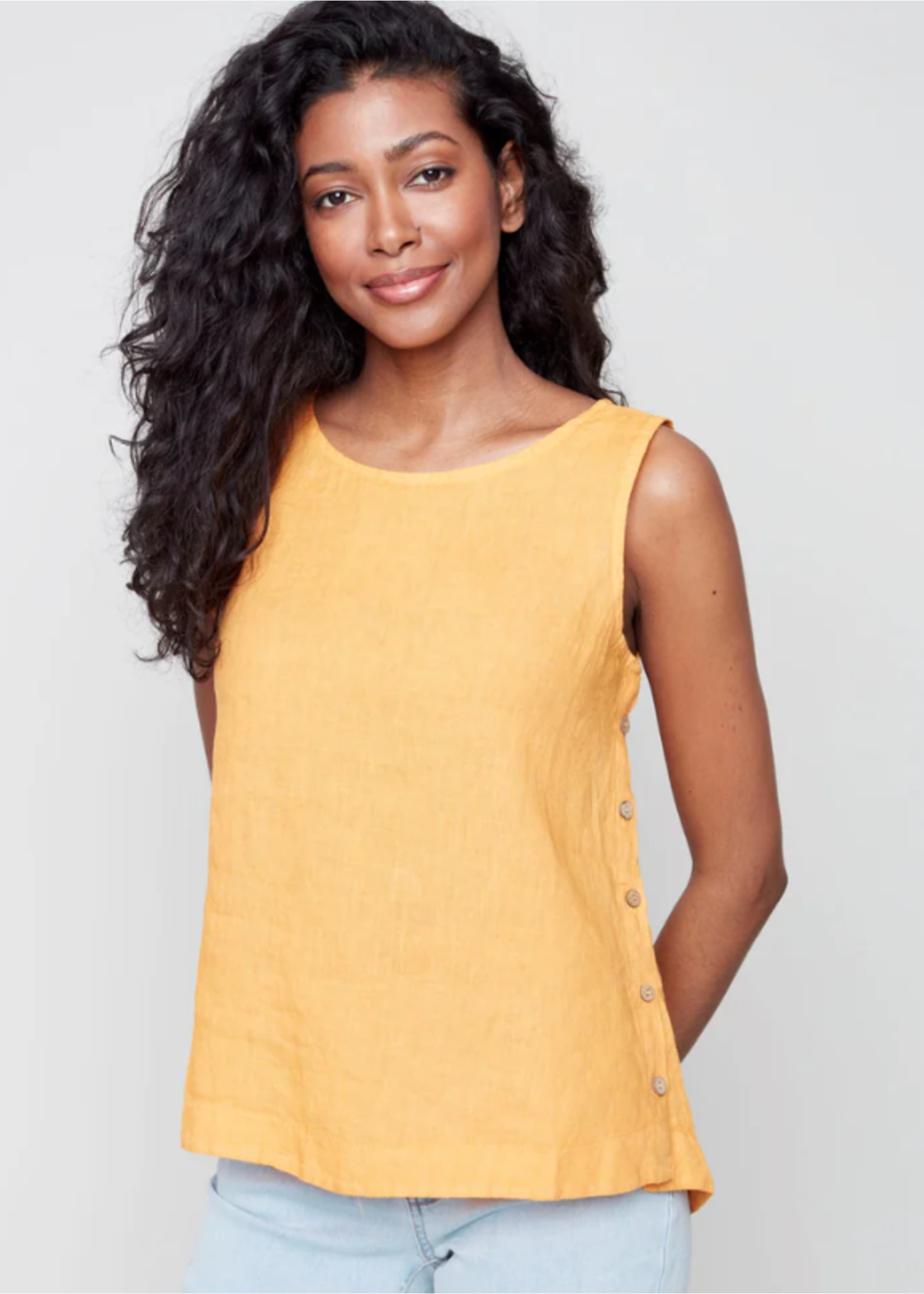 Charlie B Sleeveless Linen