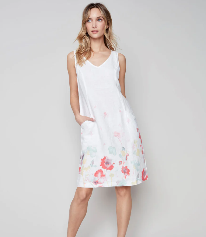Grapefruit Linen Dress Firefly Boutique & More