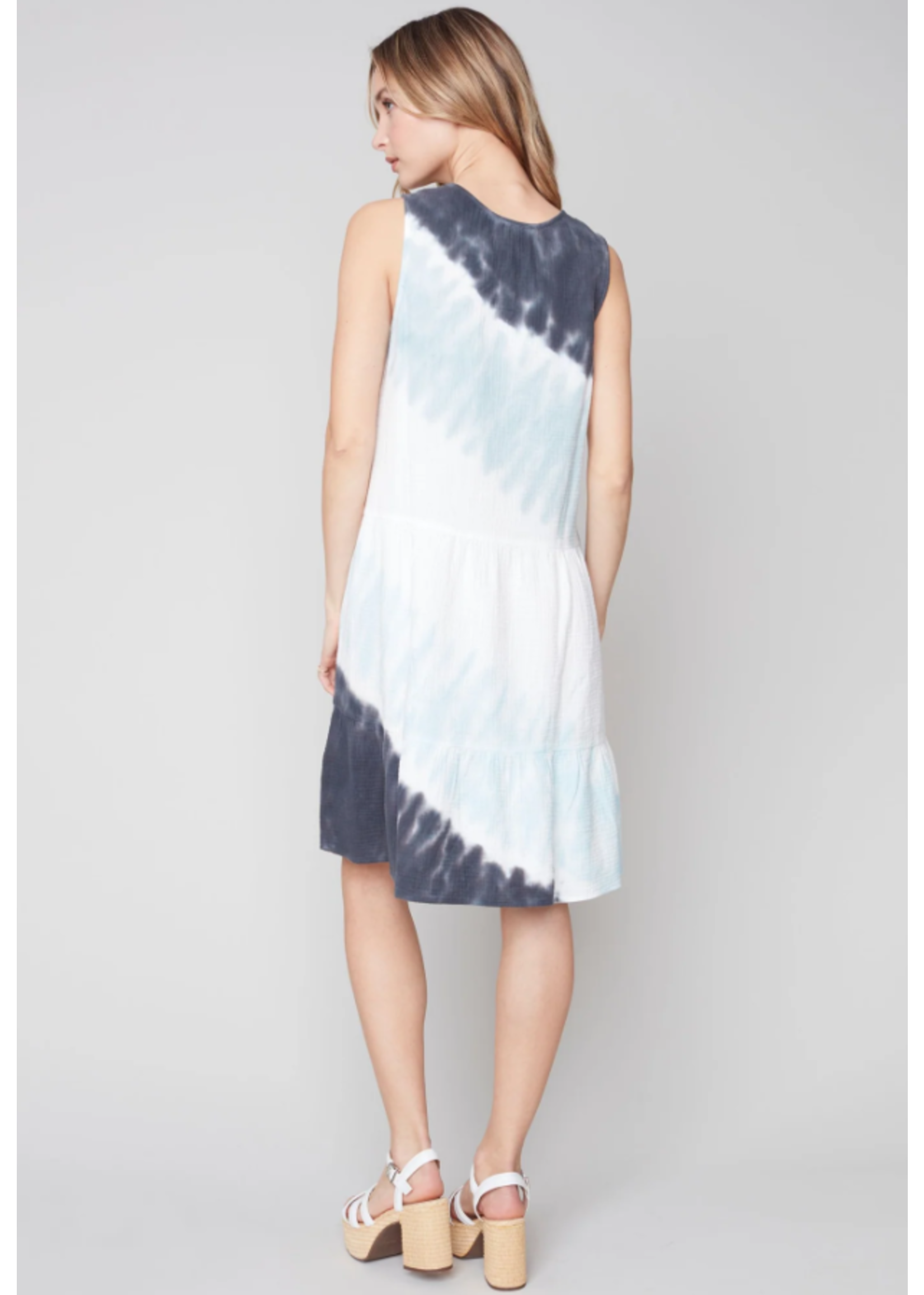 Charlie B TIe-Dye Bubble Cotton Dress