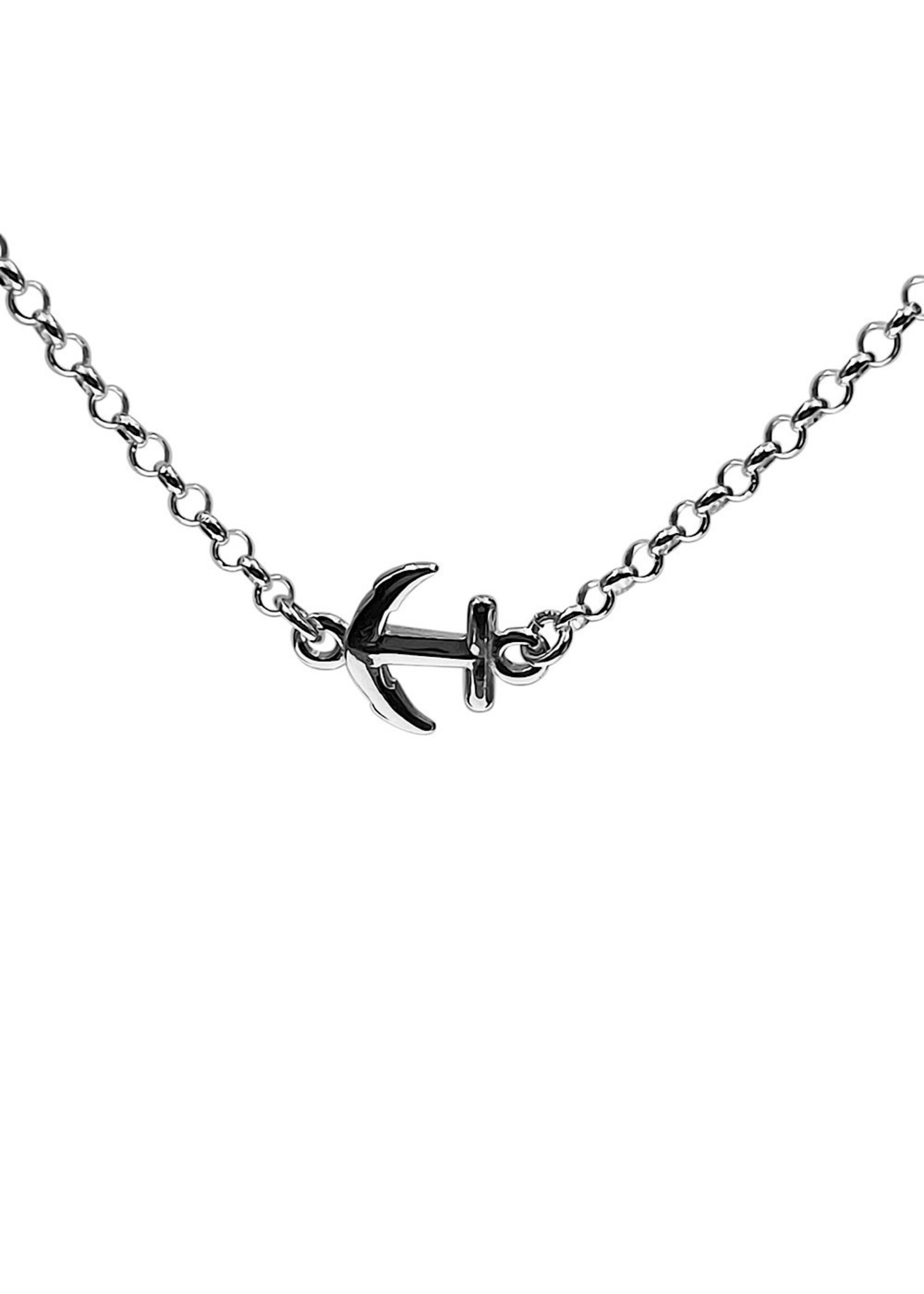 EAST WIND SILVER CO Small Sterling Anchor Necklace