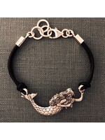 EAST WIND SILVER CO Mermaid Centerpiece Bracelet Black