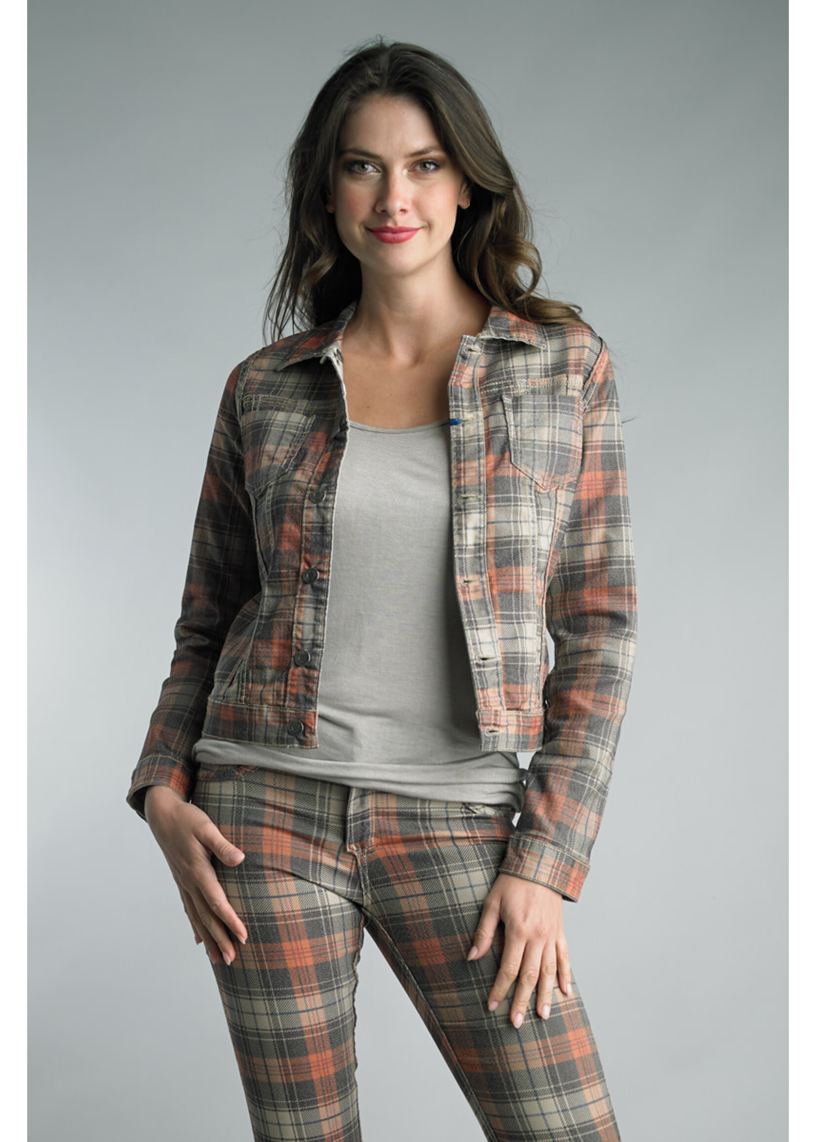 Tempo Paris Plaid Jacket