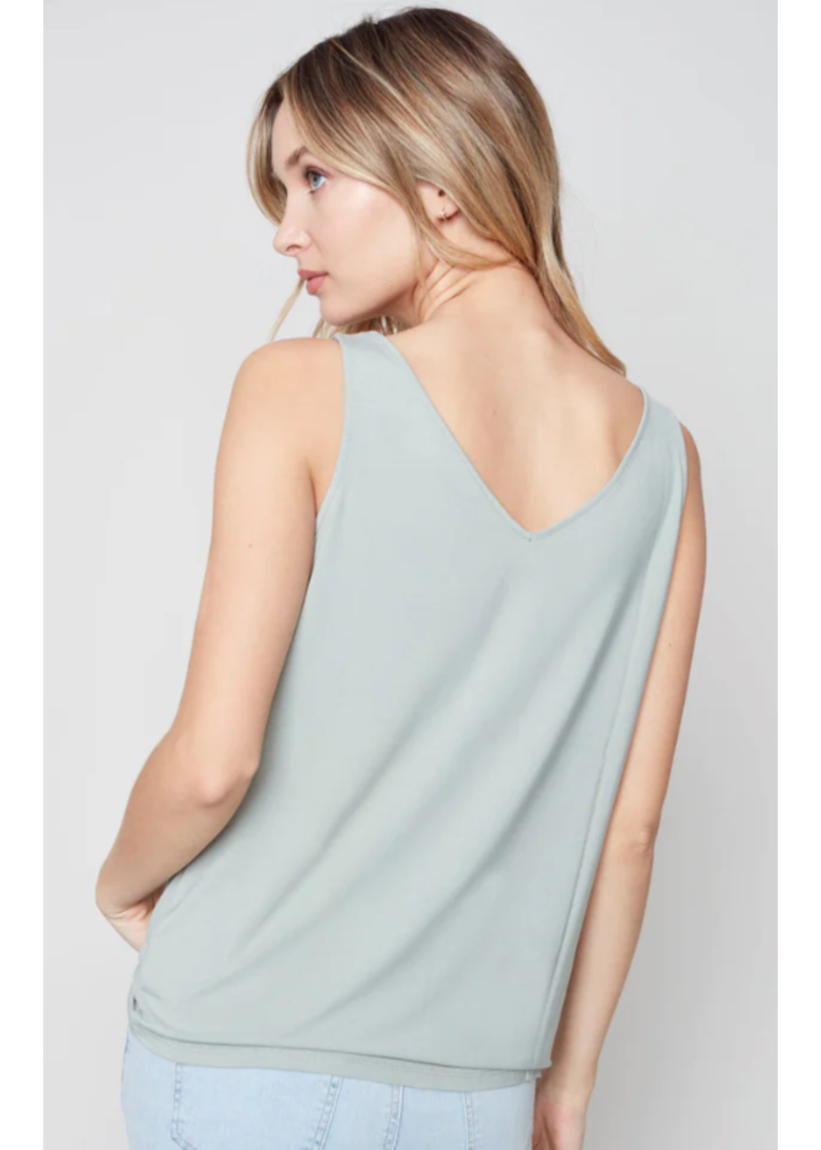 Charlie B Bamboo Cami Basil