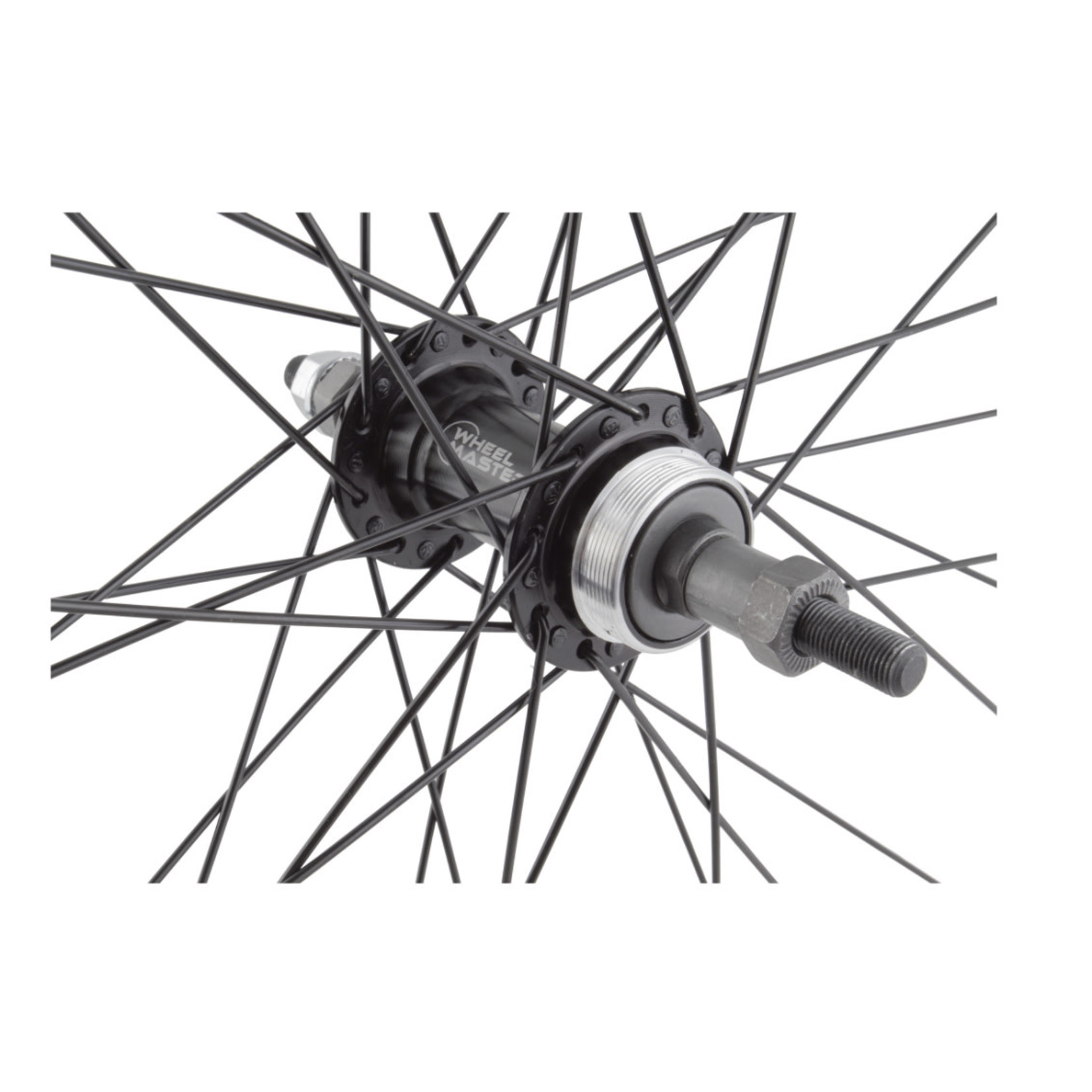 Rear Wheel 26" Alloy Mountain Single Wall Black Thru Axle