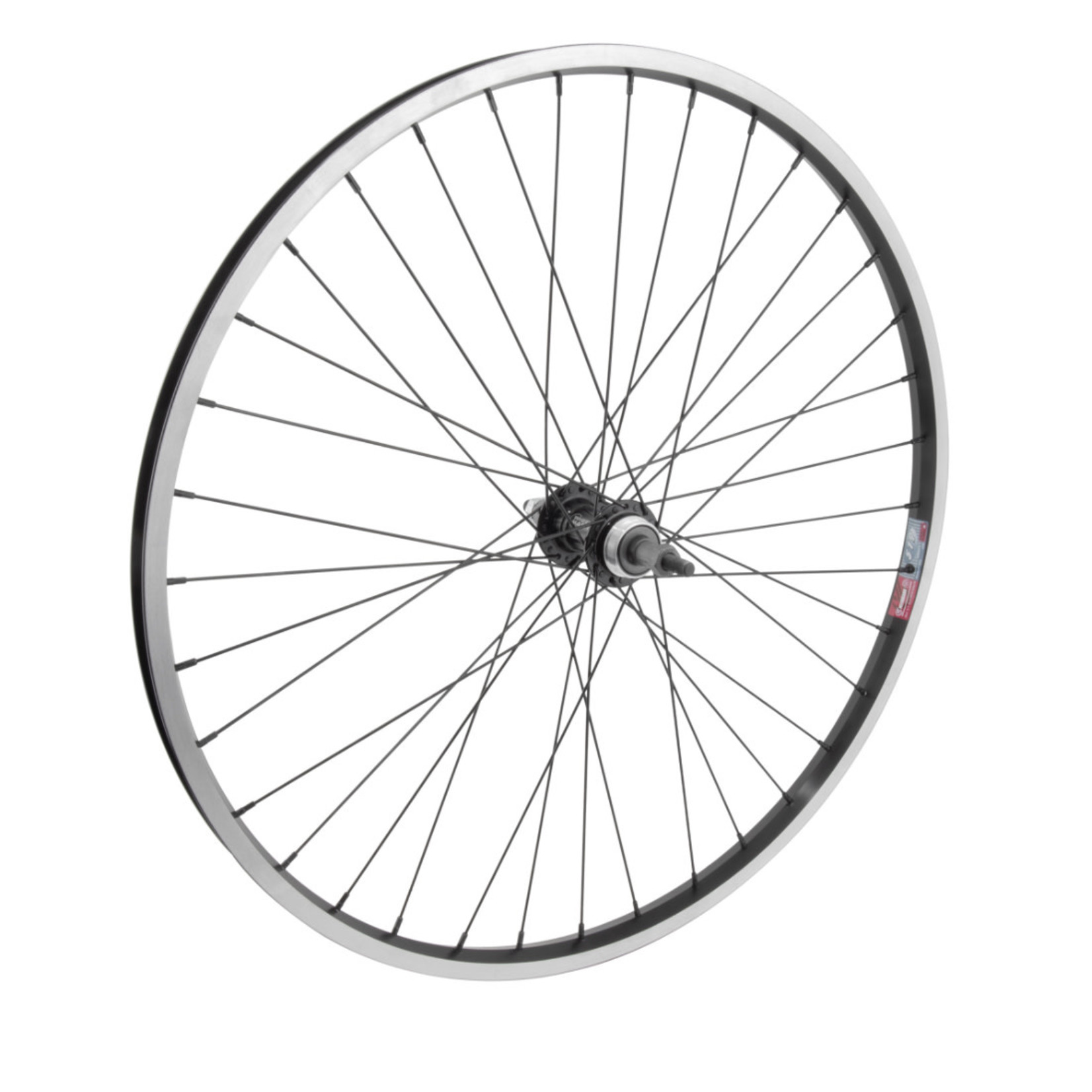 Rear Wheel 26" Alloy Mountain Single Wall Black Thru Axle