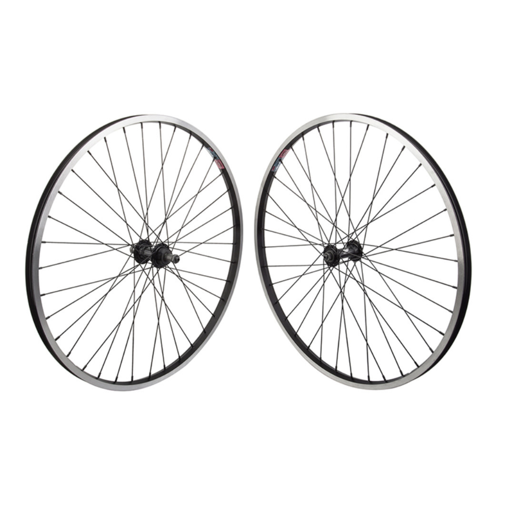 Wheel Set 26" Alloy Mountain Single Wall Black Non Thru Axle QR Hubs
