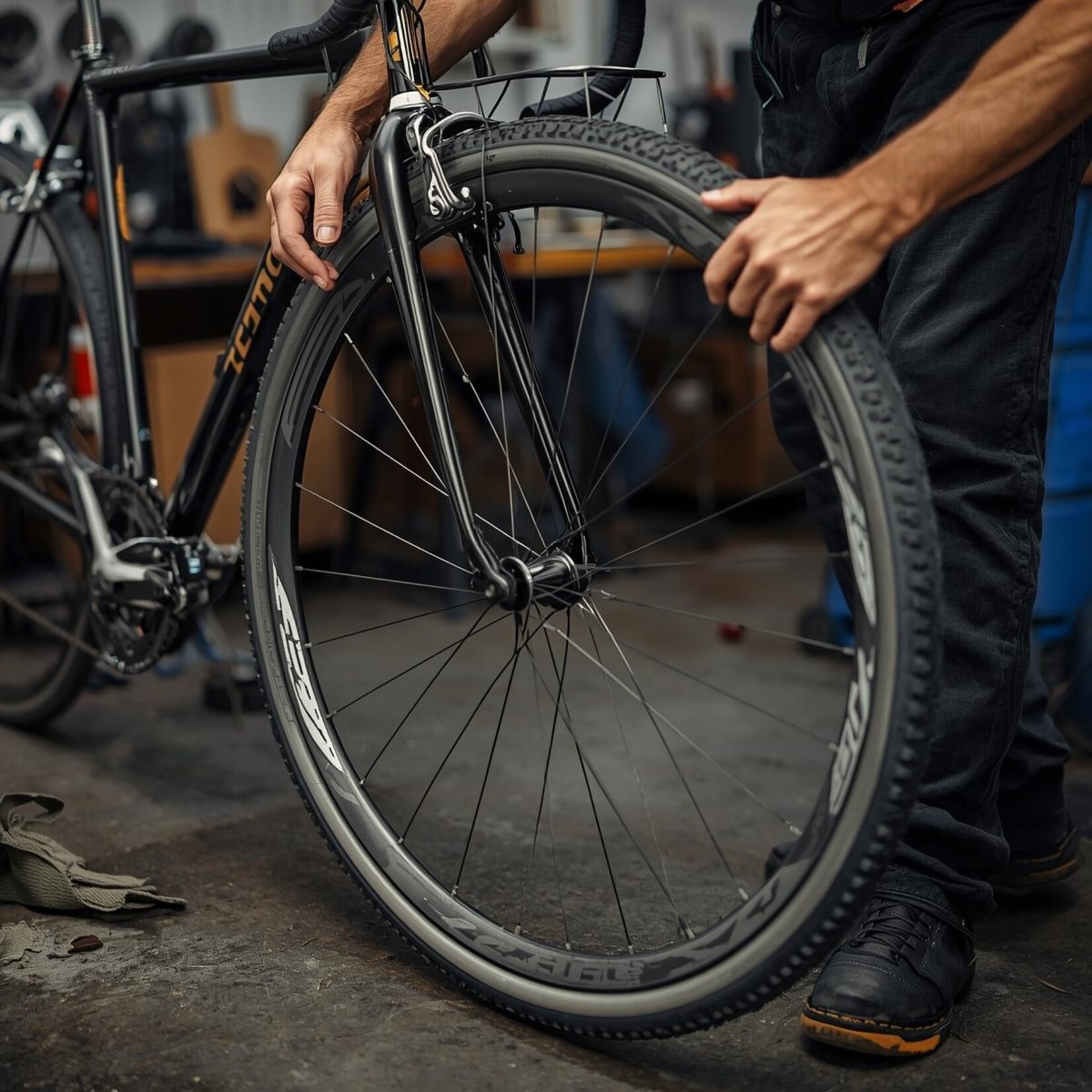 Flat Repair (on bicycle front)