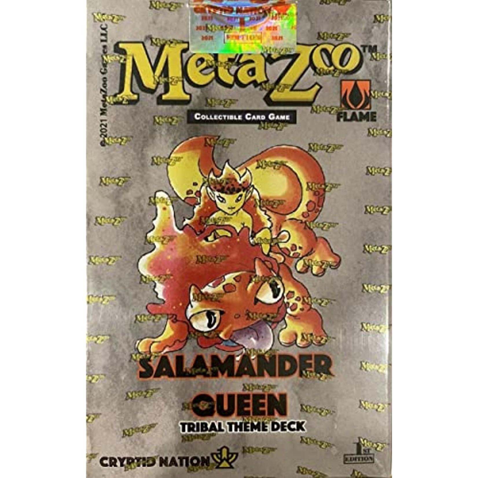 MetaZoo MetaZoo Cryptid Nation - Tribal Theme Deck (Salamander Queen) (2nd  Edition) - Rocket City Toys