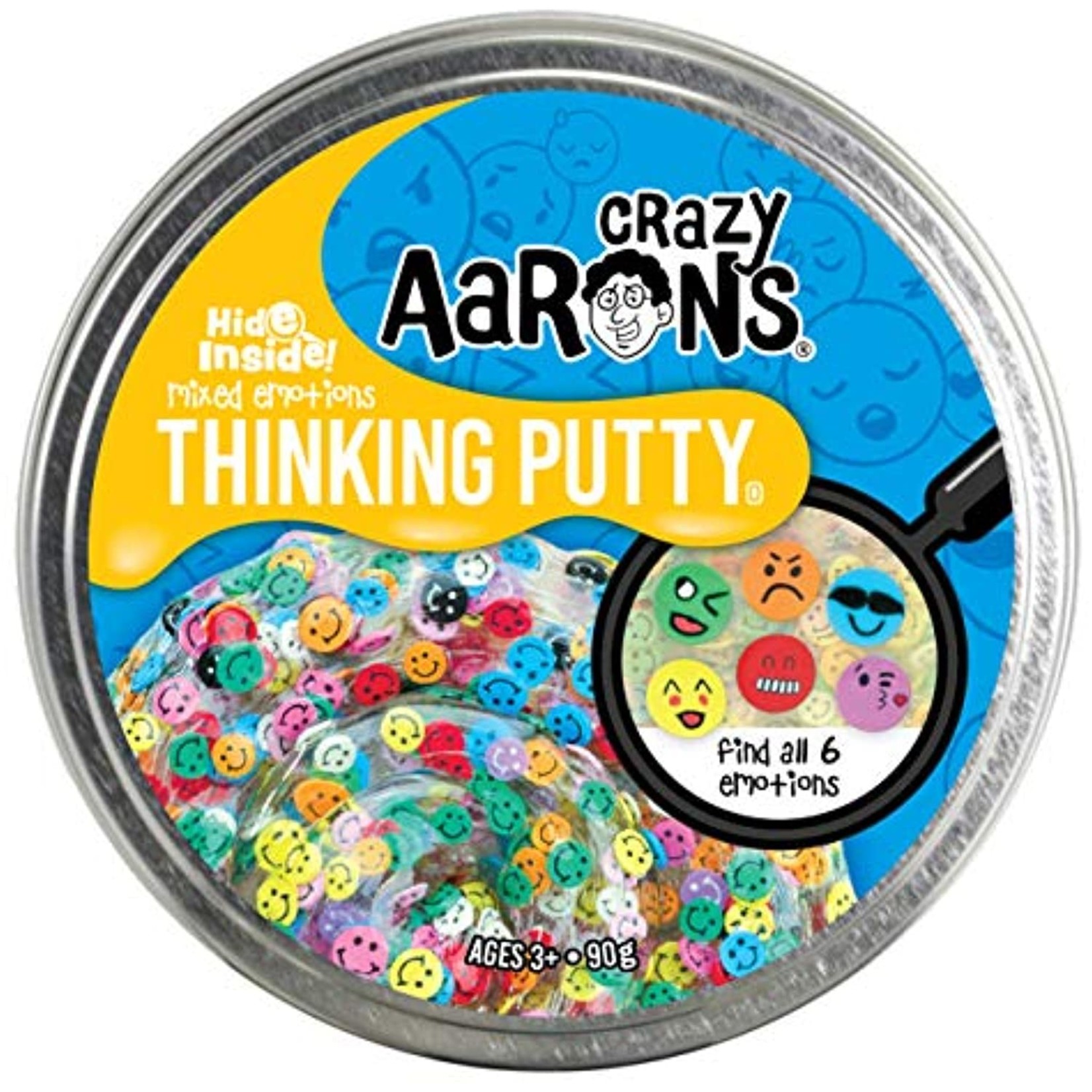 Crazy Aaron's Crazy Aaron's Mixed Emotions - Full Size 4" Thinking Putty Tin