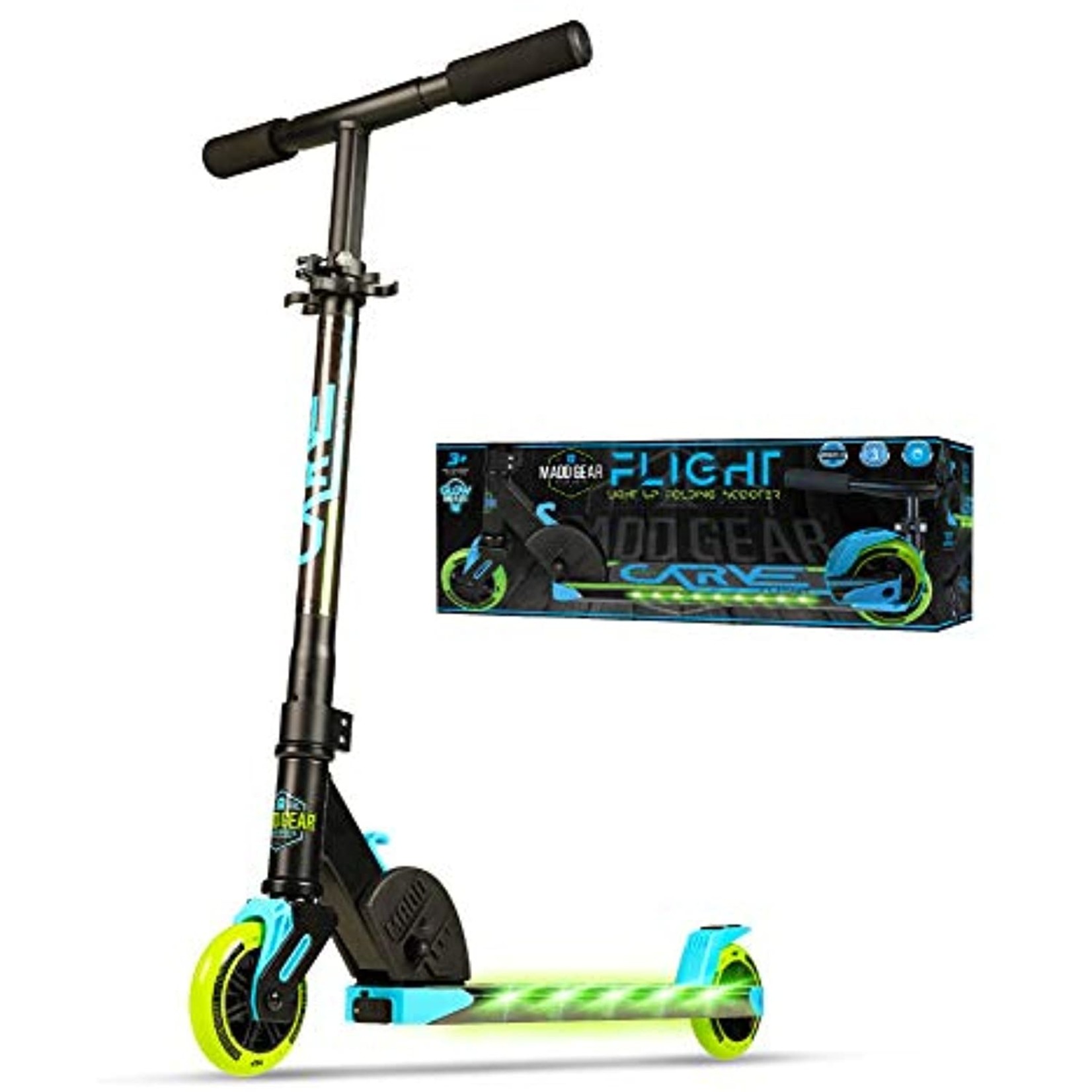 rester Sympatisere Rend Madd Gear Flight Light-Up Scooter - Rocket City Toys