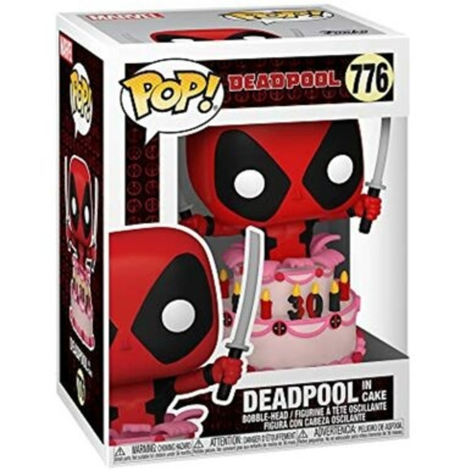 Funko POP Marvel: Deadpool 30th - Deadpool in Cake, Standard
