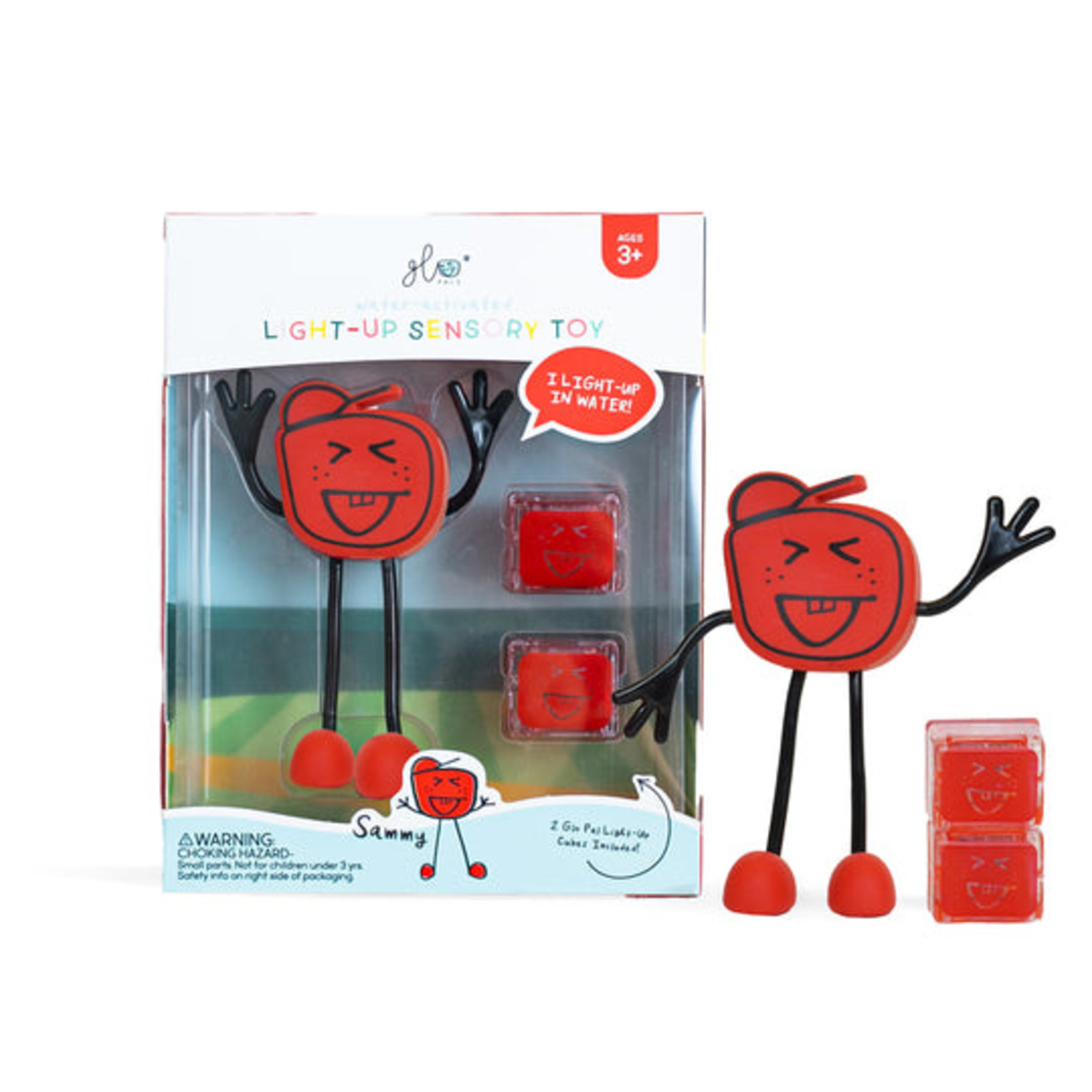 Glo Pals Glo Pals Sammy Character W/2 Light-Up Cubes