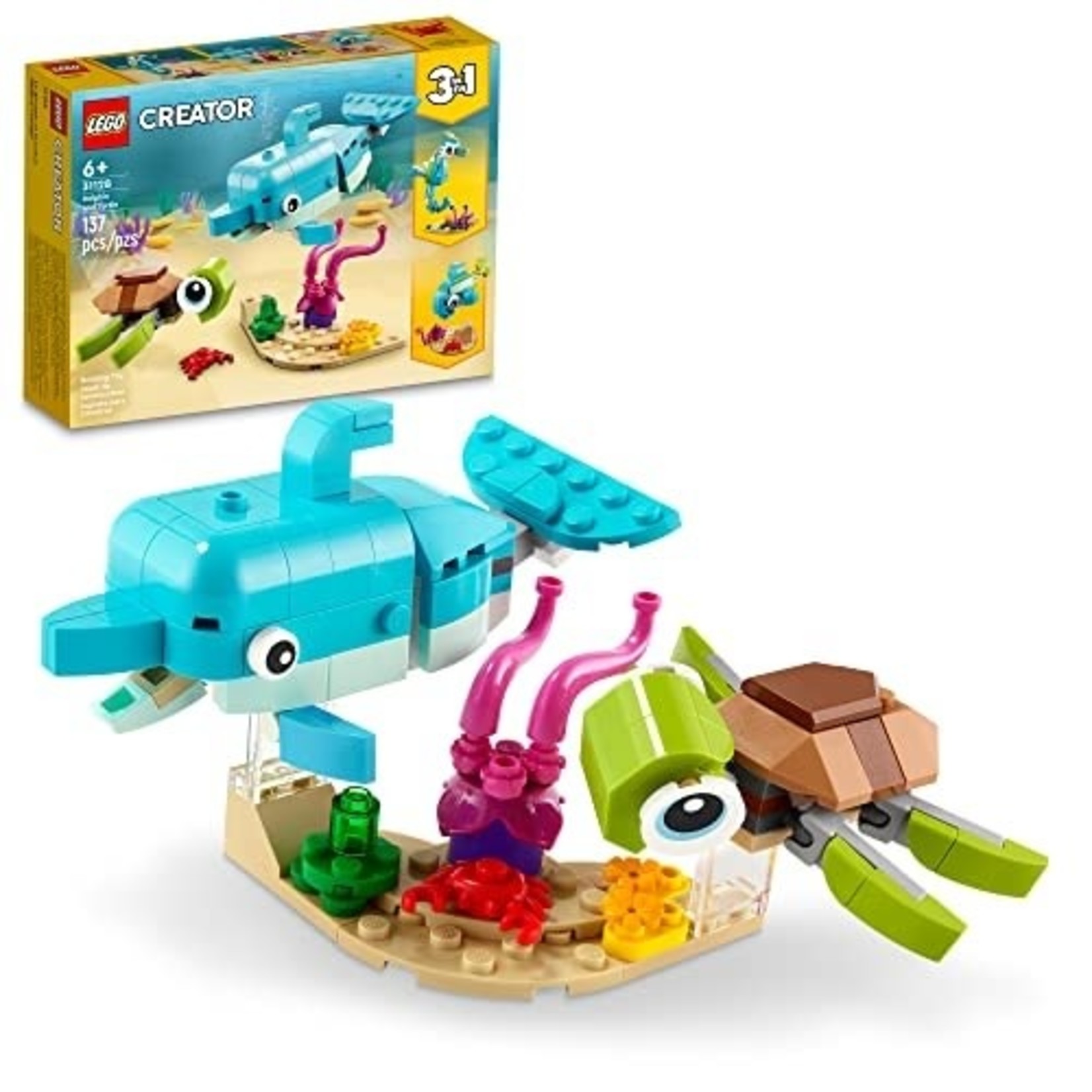 LEGO LEGO Creator 3in1 Dolphin and Turtle 31128