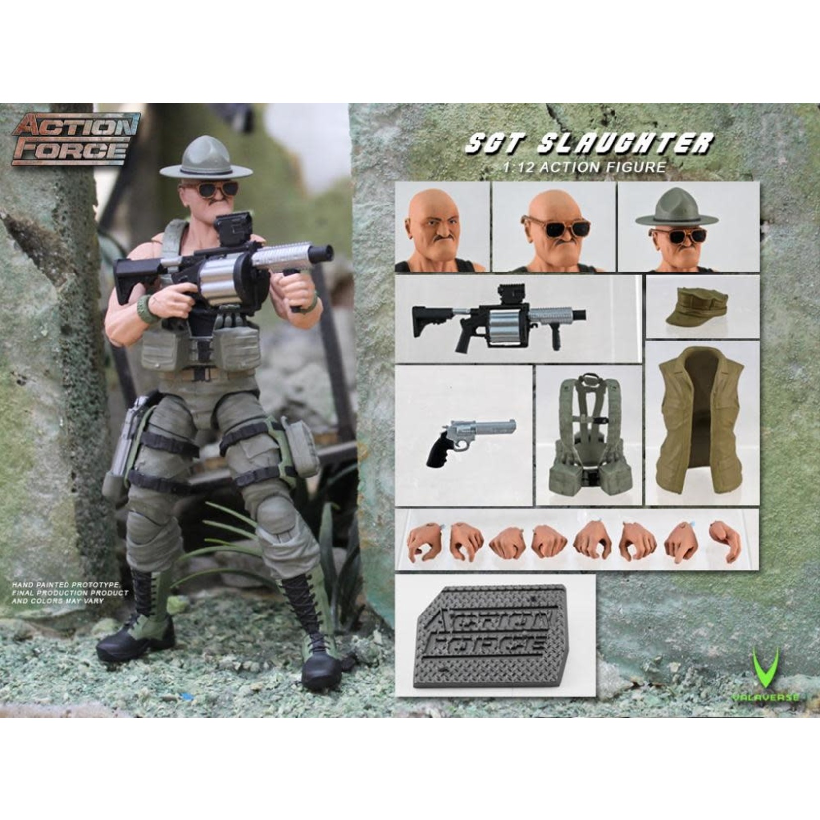 Valaverse Valaverse Action Force Sgt Slaughter V2 1/12 Scale Action Figure - Series 2