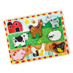 Melissa & Doug Melissa & Doug Chunky Puzzle Farm Animals - 8 Pieces