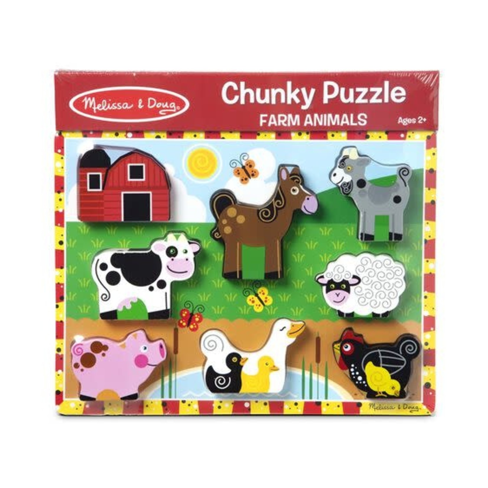 Melissa & Doug Melissa & Doug Chunky Puzzle Farm Animals - 8 Pieces
