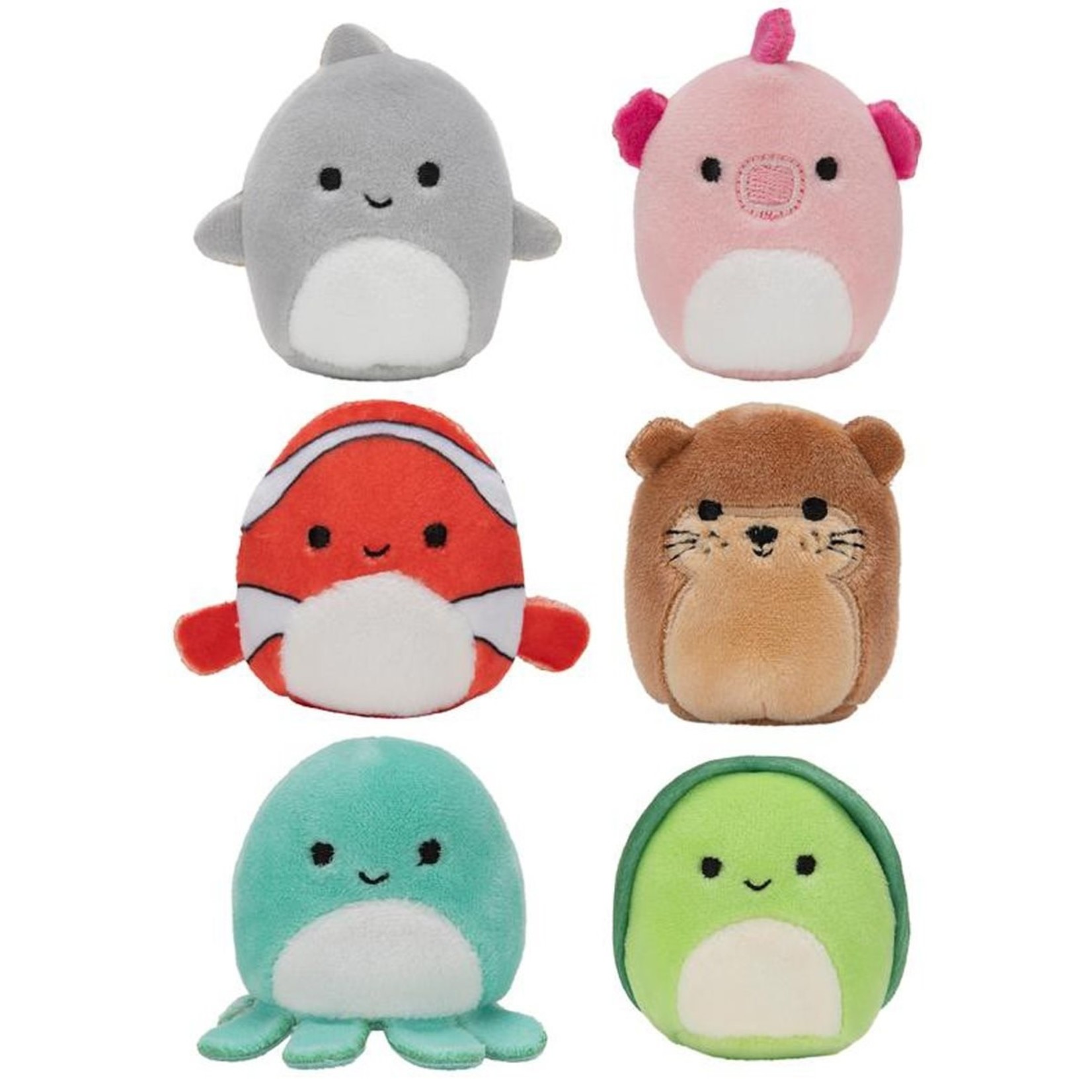 Squishville by Squishmallows 2-Inch Mini-Plush 6-Pack
