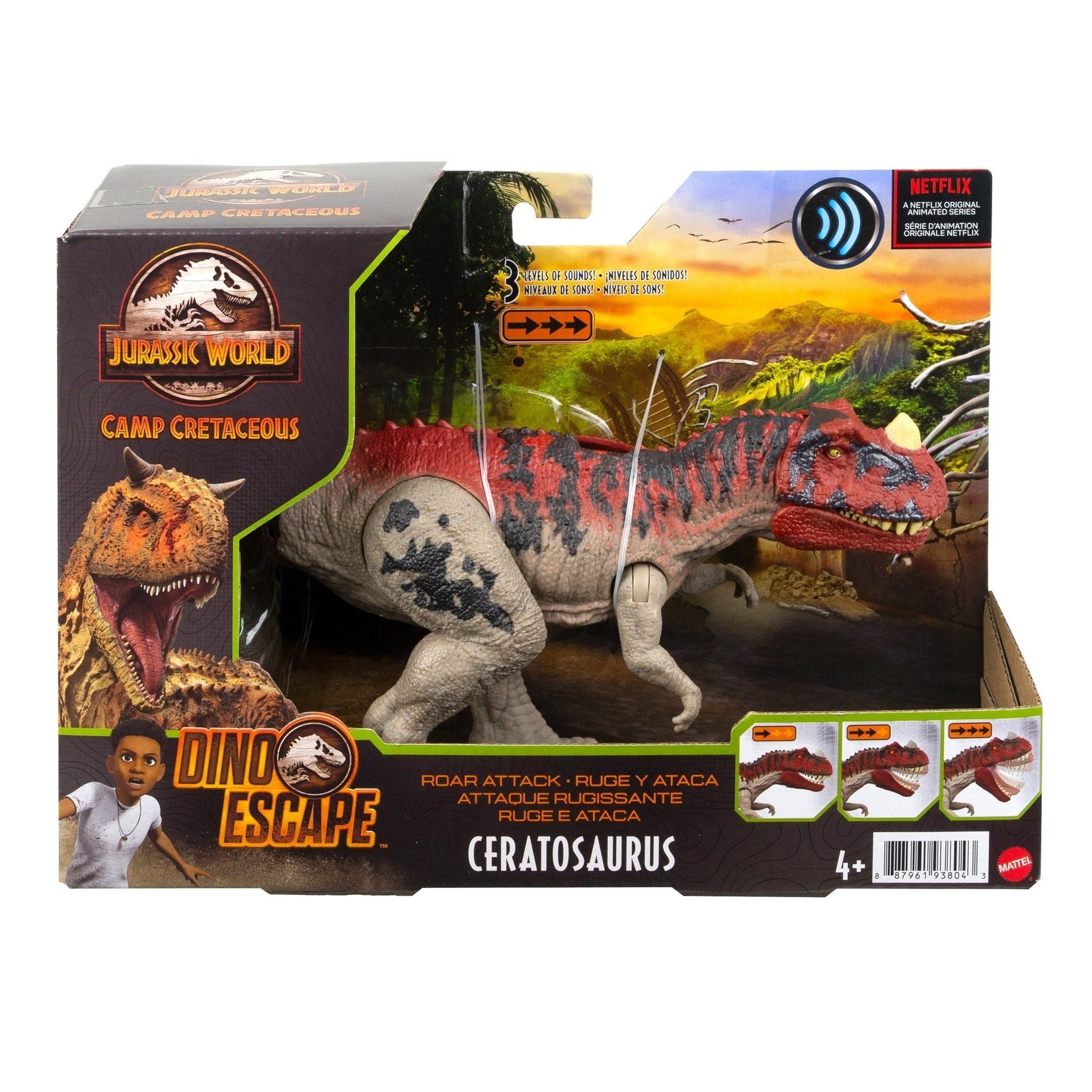 Jurassic World Camp Cretaceous Roar Attack Ceratosaurus Figure