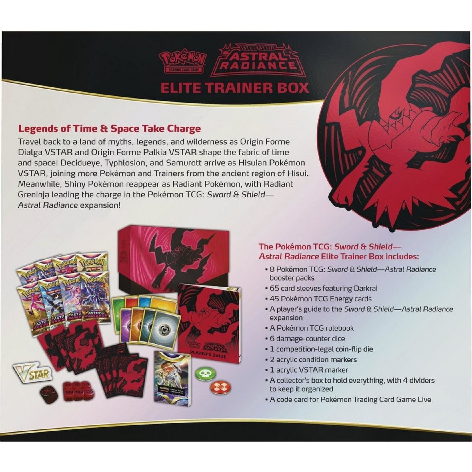 Pokemon TCG: Astral Radiance Elite Trainer Box Card Sleeves