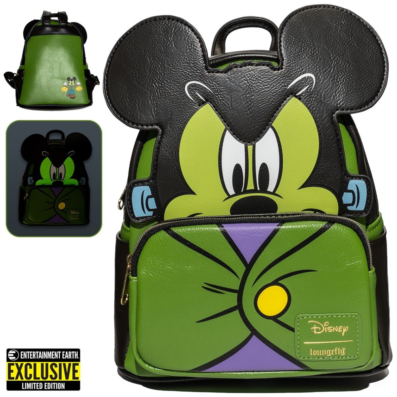 Loungefly Disney Mickey Mouse Frankenstein Mickey Cosplay Mini-Backpack - EE Exclusive