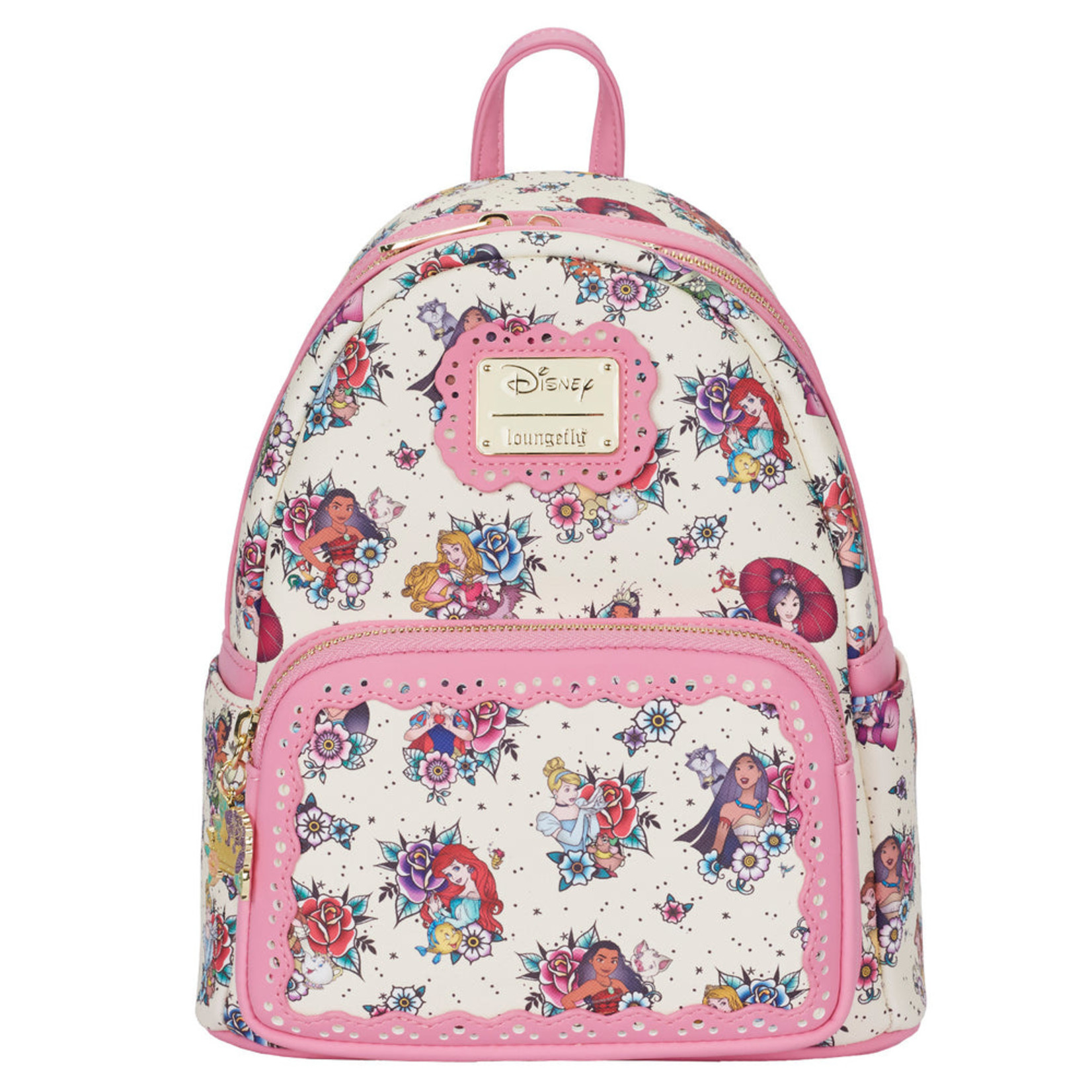 Hãy khám phá túi đeo chéo Floral Princess Tattoo Mini Backpack Loungefly Disney và đắm chìm trong thế giới cổ tích! Thiết kế phong cách và đầy màu sắc này sẽ trở thành điểm nhấn cho thời trang của bạn. Với khả năng đựng đồ rộng rãi, chiếc túi thực sự là một lựa chọn tuyệt vời cho những chuyến đi dài.