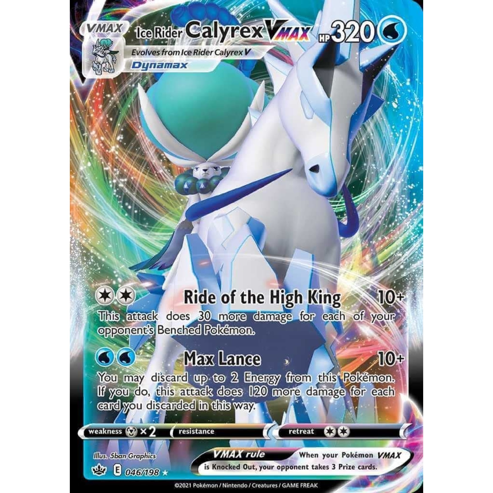 Pokemon Pokemon TCG: Calyrex VMAX League Battle Deck (Ice Rider Calyrex VMAX)