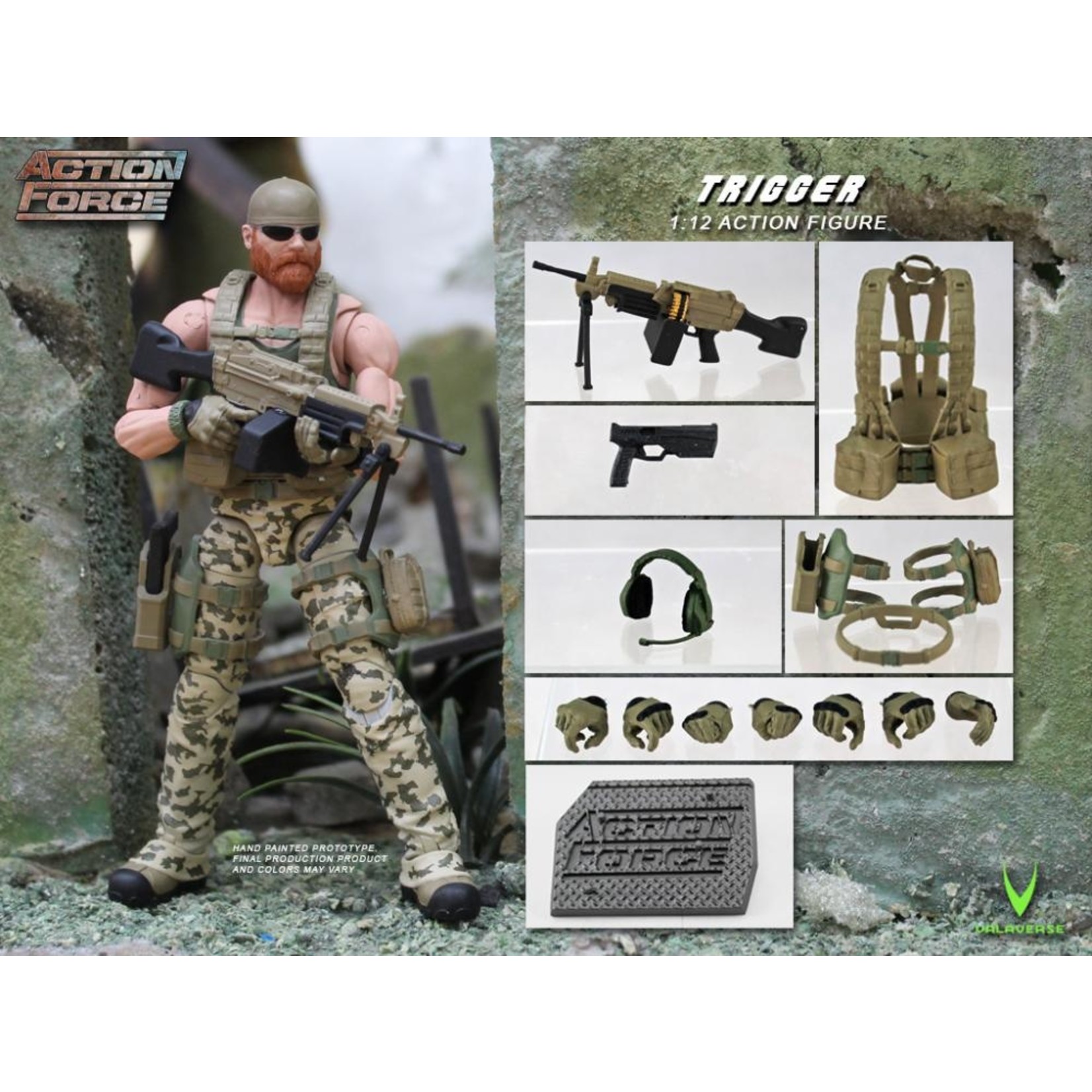 Valaverse Valaverse Action Force Trigger 1/12 Scale Action Figure