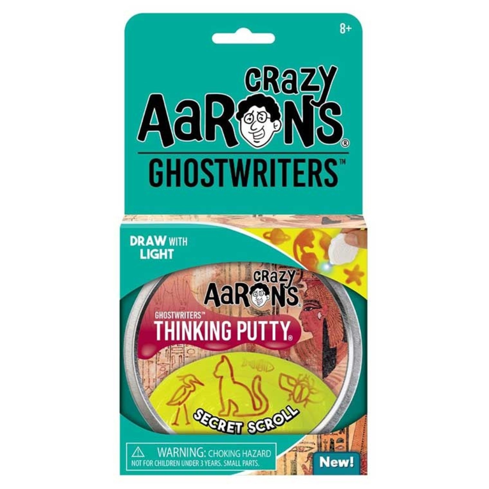 Crazy Aaron's Crazy Aaron's Ghostwriters Secret Scroll 4" Thinking Putty Tin