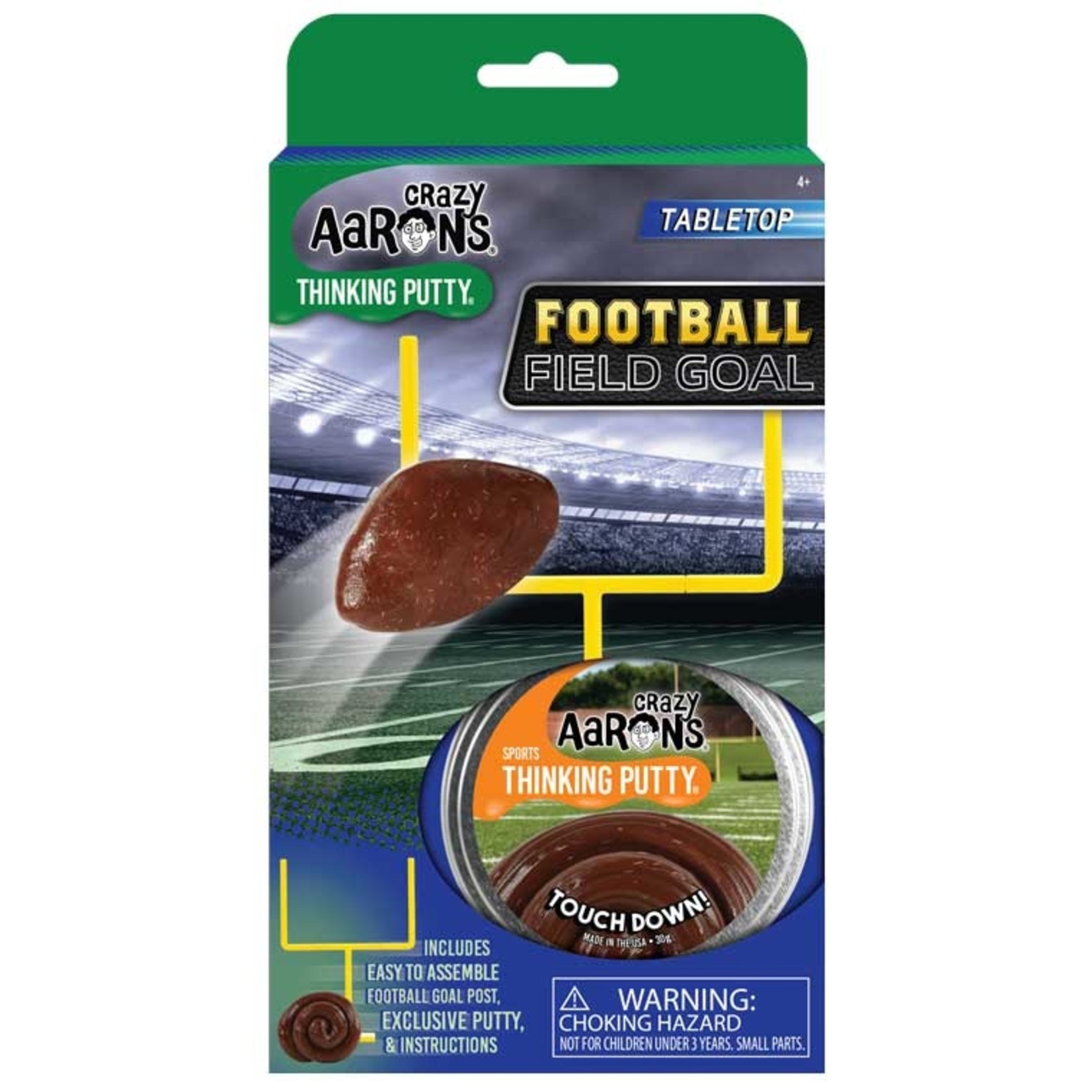 Crazy Aaron's Crazy Aaron's Football Field Goal Touchdown Thinking Putty