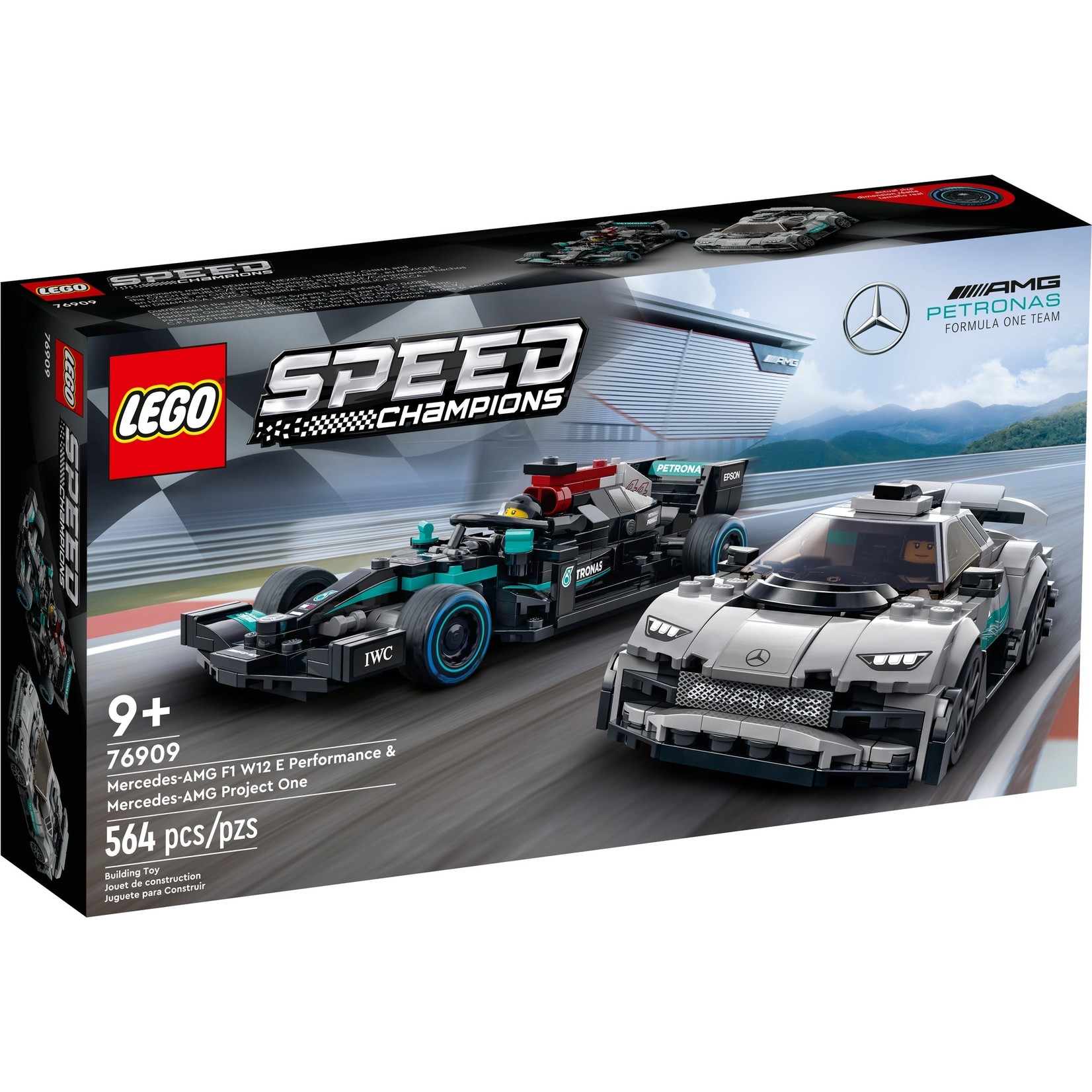 LEGO LEGO Speed Champions Mercedes AMG F1 W12 E Performance & Mercedes AMG Project One 76909