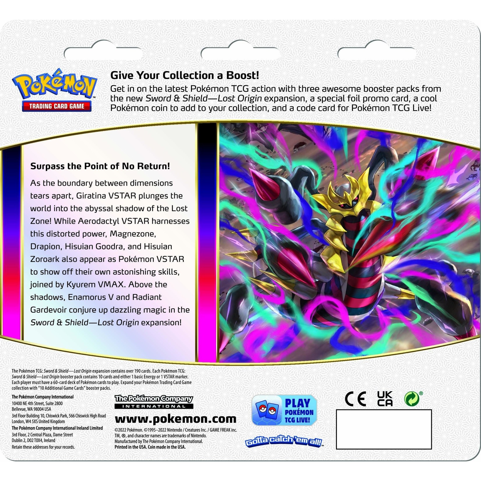 Pokemon Pokémon TCG: Lost Origin Elite 3 Pack Blister