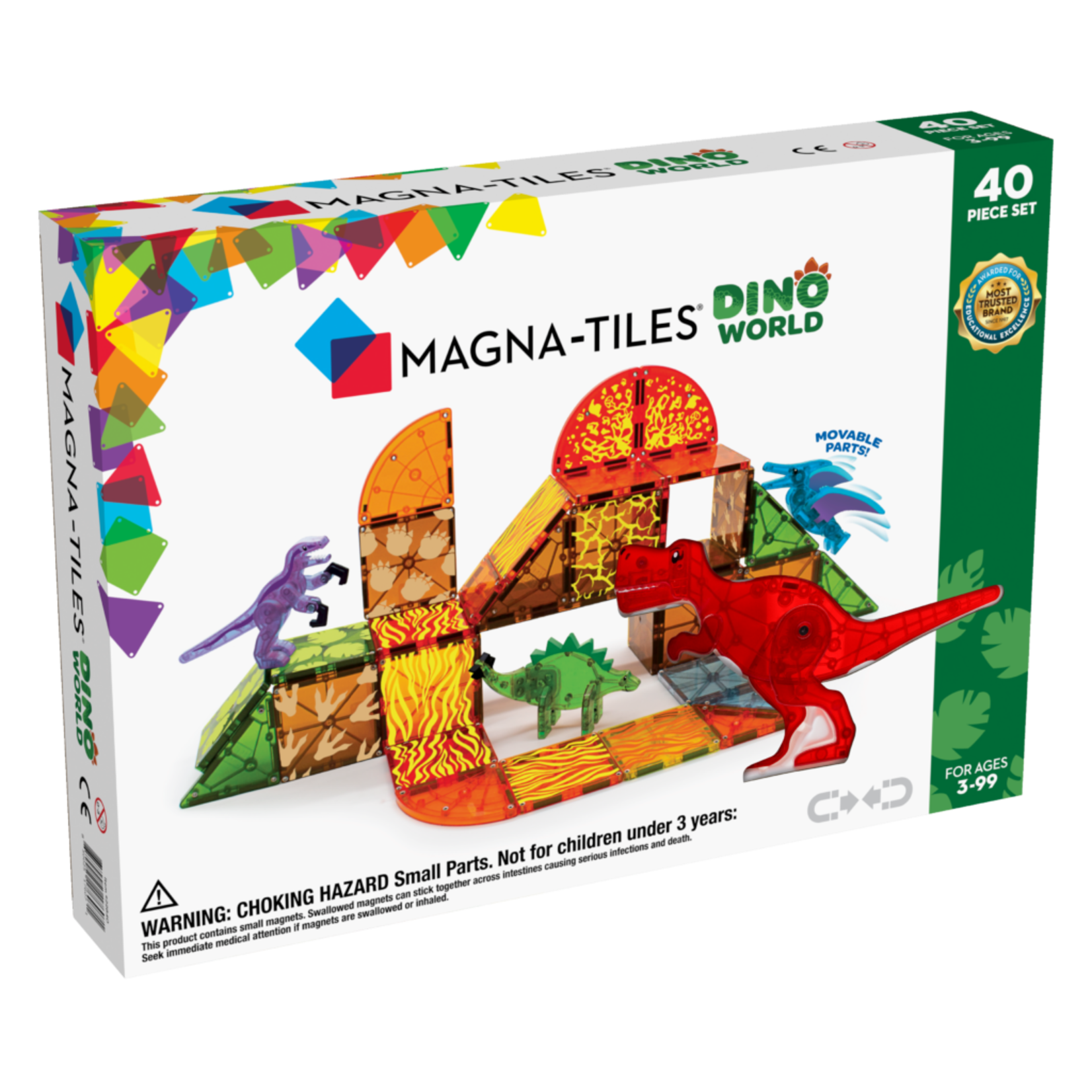 Magna-Tiles Dino World 40-Piece Set