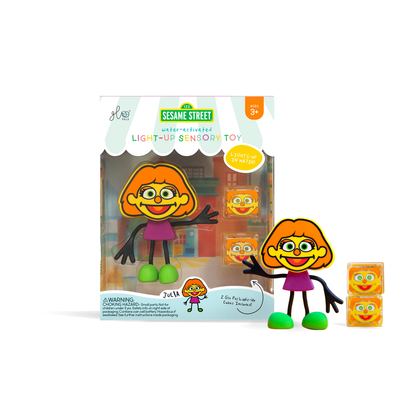 Glo Pals Glo Pals Julia Character W/2 Light-Up Cubes
