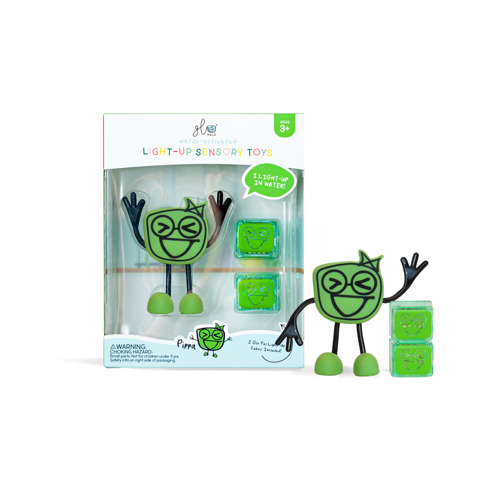 Glo Pals Glo Pals Pippa Character W/2 Light-Up Cubes