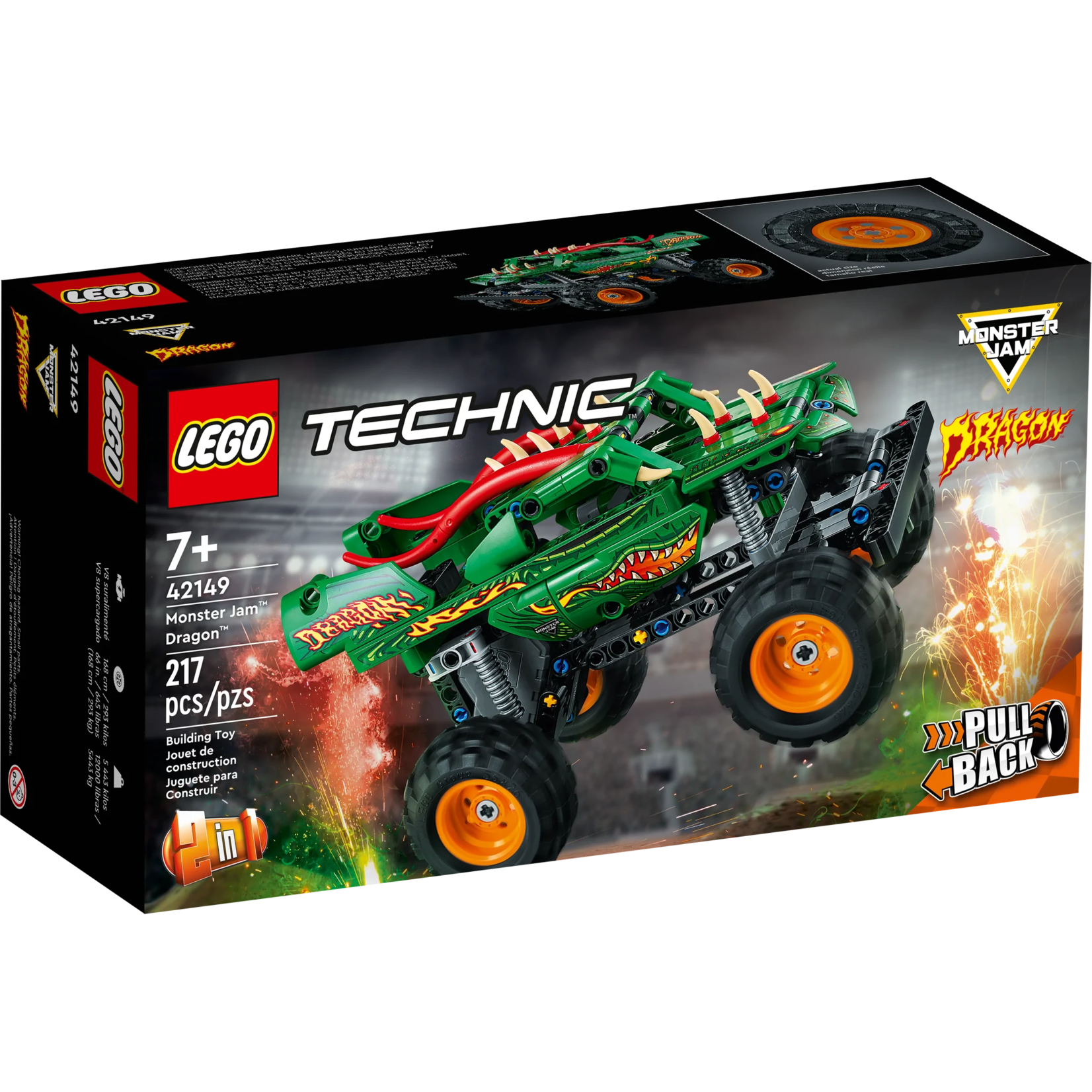 LEGO LEGO Technic Monster Jam Dragon 42149