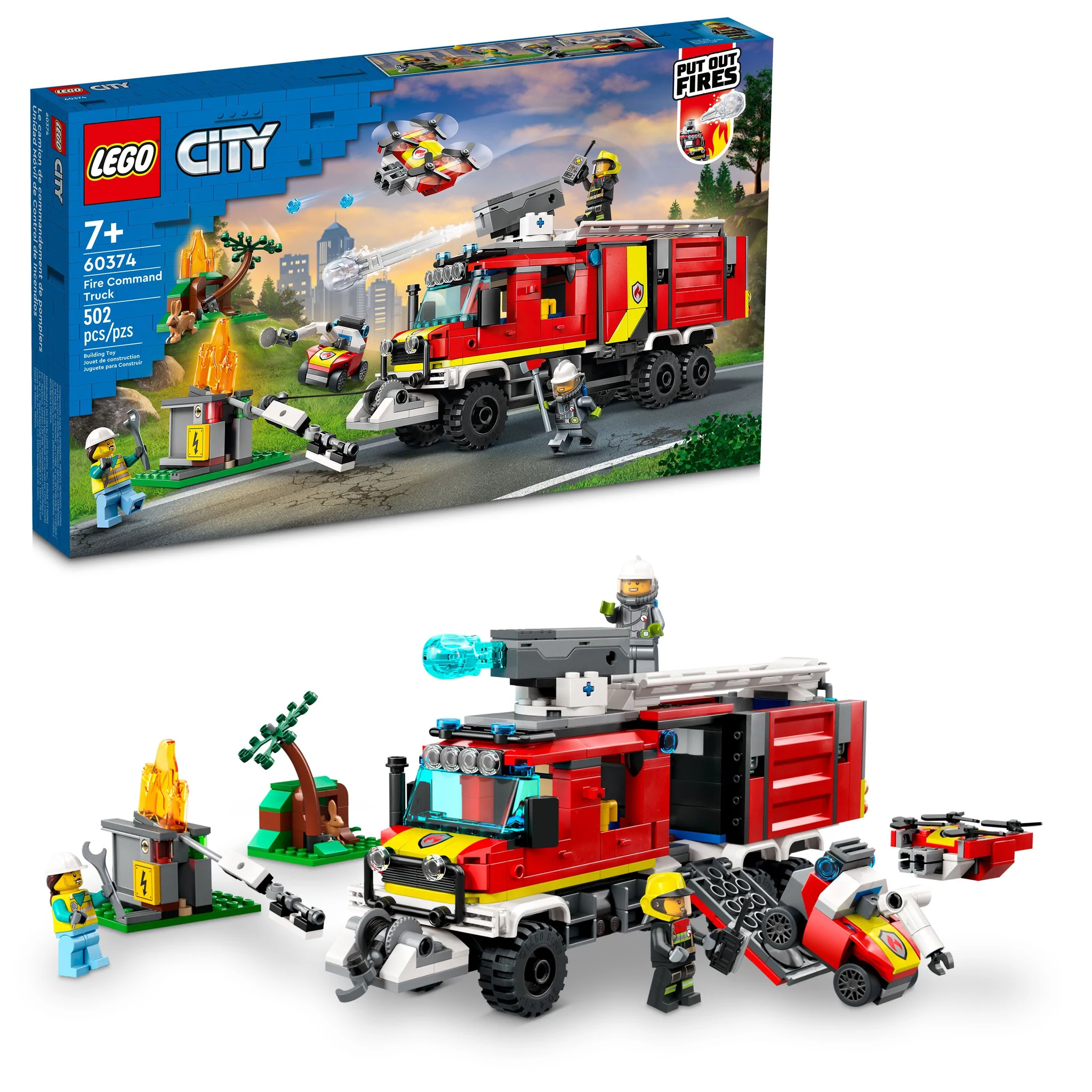 sollys Milliard videnskabsmand LEGO City Fire Station and Fire Truck 60375 - Rocket City Toys