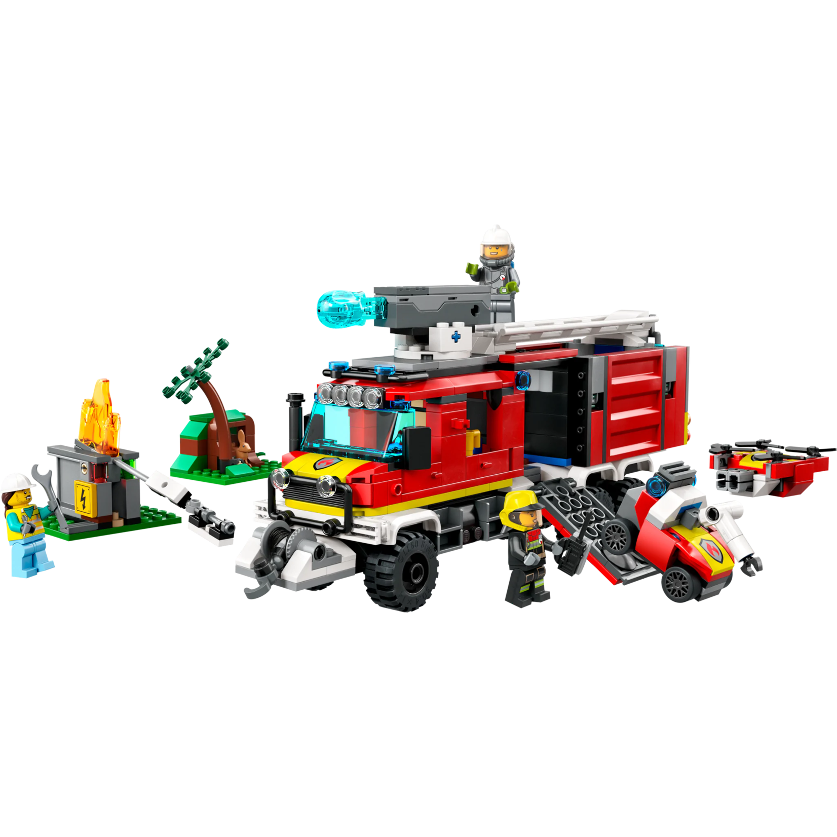 Mediaan Beurs Pak om te zetten LEGO City Fire Station and Fire Truck 60375 - Rocket City Toys