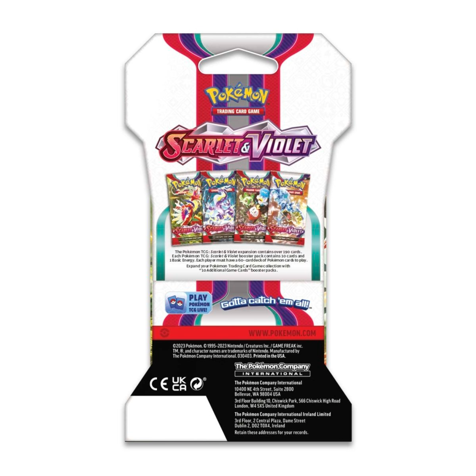 Pokémon Pokémon TCG: Scarlet & Violet Sleeved Pack PRE-ORDER