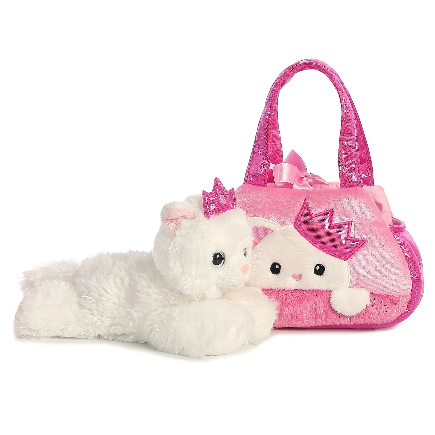 Aurora - Fancy Pals - 7" Peek-A-Boo Princess Kitty Pet Carrier
