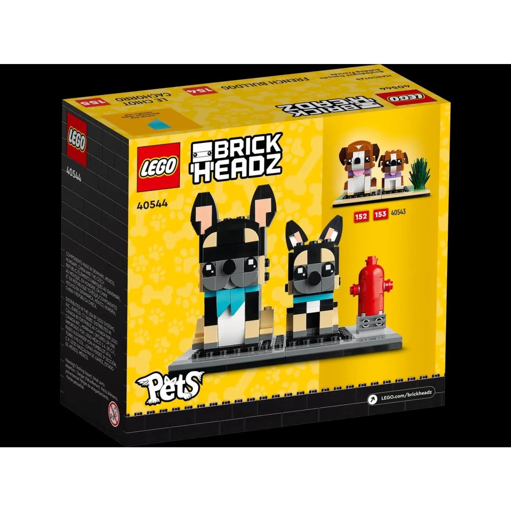 LEGO LEGO Brickheadz Pets – French Bulldog 40544