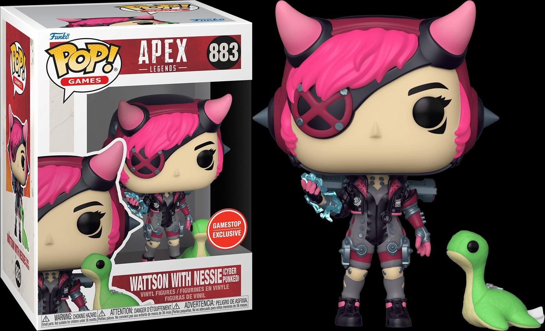 POP! Games: Apex Legends Wattson with Nessie (Cyber Punked) (GameStop Exclusive) - Rocket City Toys